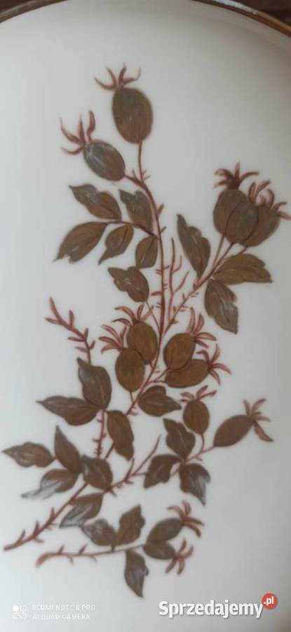 Petera porcelanowa tacka Głóg HG Heinrich Gdańsk