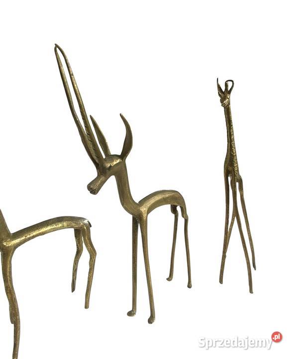 Zestaw figurek mosiężnych retro vintage Warszawa sprzedam