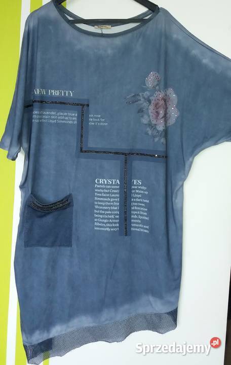 XXL Asymetryczna tunika sukienka o kroju Gliwice