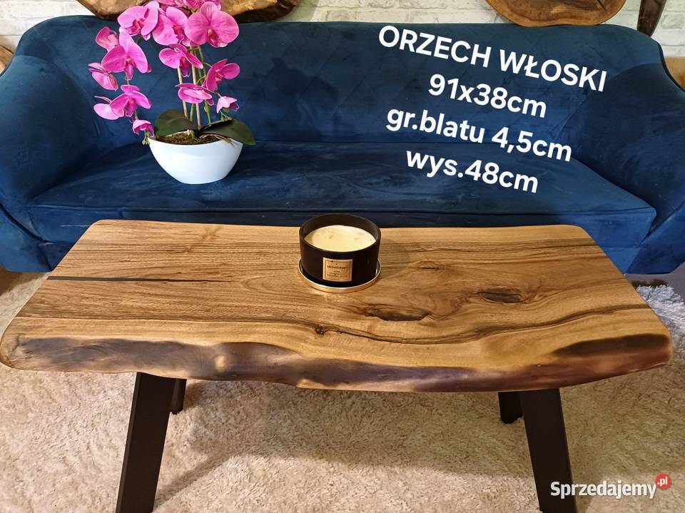 Ława 98x38 orzech włoski loft Śrem sprzedam