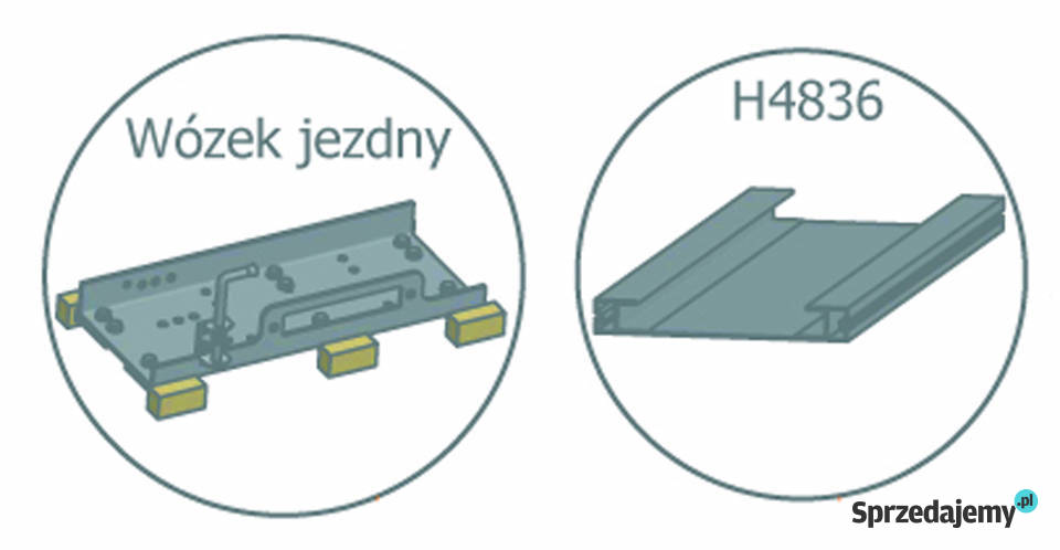 Wózek pod wyciągarkę 20000 LBS 91t 6ślizgów z Lubanie