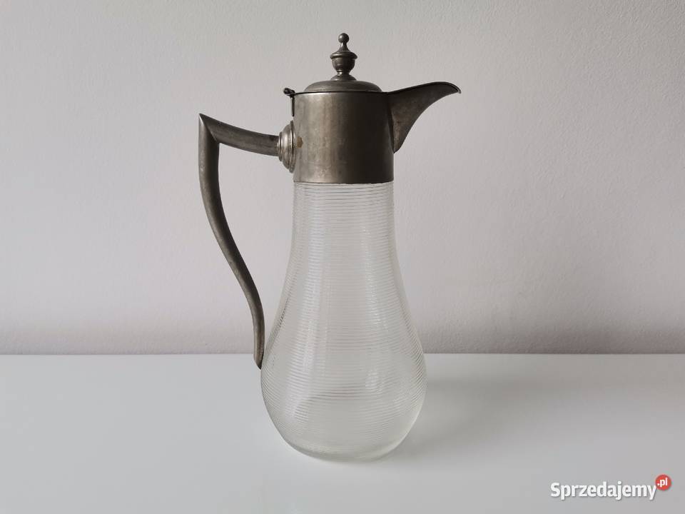 Stary przedwojenny dzbanek karafka plater Katowice