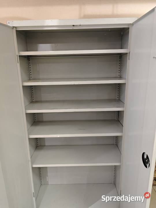 Solidna szafa metalowa dwudrzwiowa zamykana na Pszczyna sprzedam