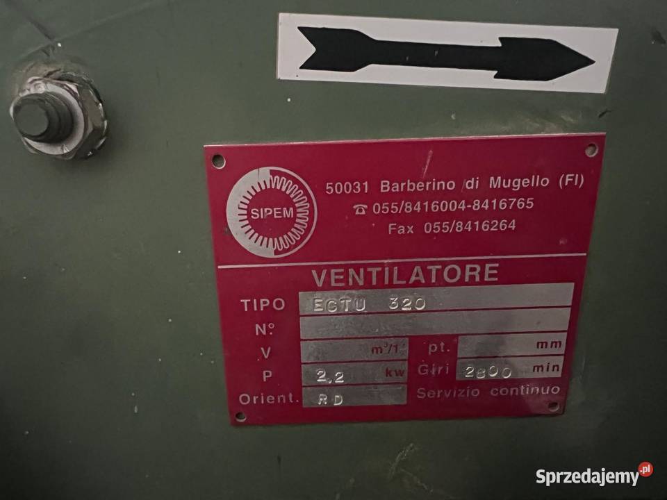 Odciąg trocin ETCU 320 22kw małopolskie Juszczyn