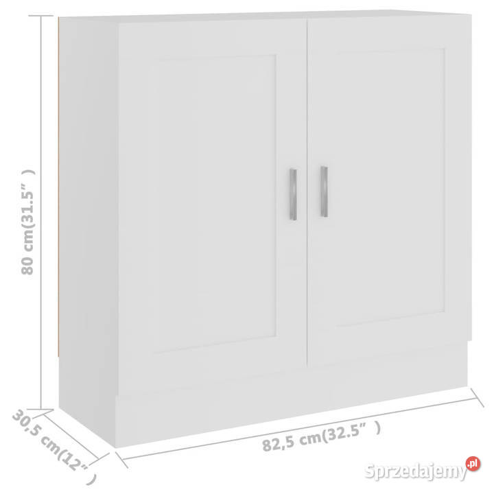 Regał na książki biel 825x305x80 materiał Warszawa
