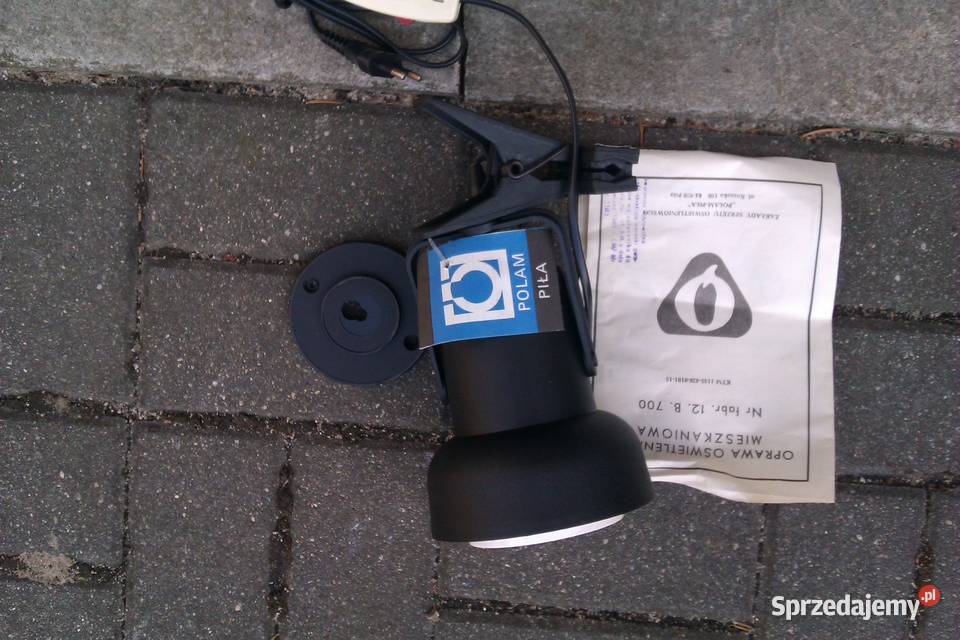 Nowa lampa z klipsem Polam Piła typ 12 z okresu Warszawa