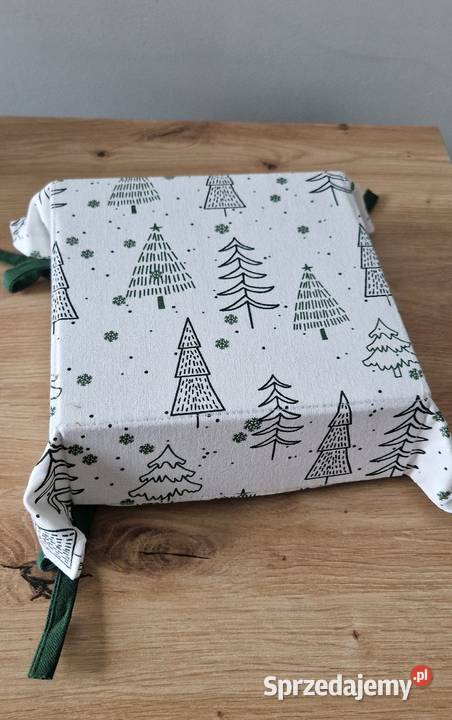 świąteczny koszyk pojemnik na chleb ciastka biały Kraków sprzedam