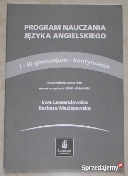 Program nauczania języka angielskiego IIII