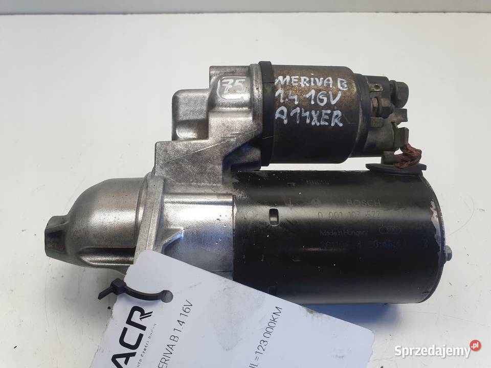 Opel Meriva B 14 16V ROZRUSZNIK bosch 0001107522 Janów sprzedam