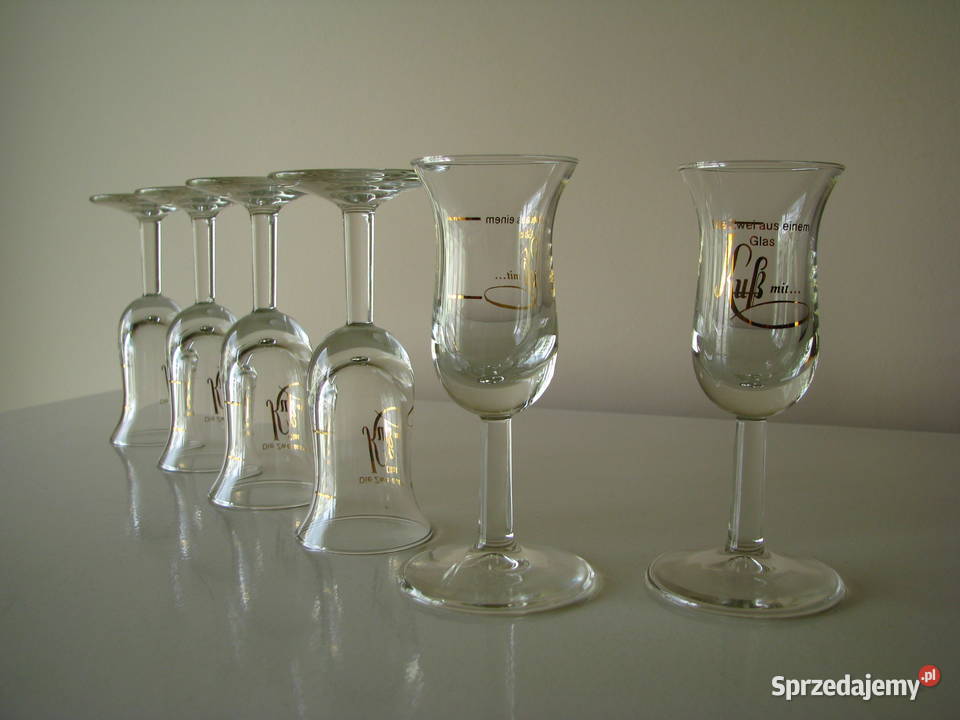 Kieliszki do brudzia na nóżce tulipan Brzegi