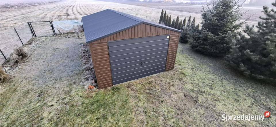 Garaż blaszany wiata konstrukcja stalowa Leszno sprzedam