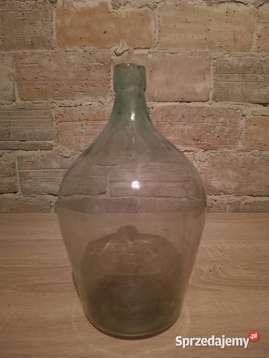 Balon na wino gąsior szklany 5L OKAZJA przezroczysty Stojaki na wino Będzin