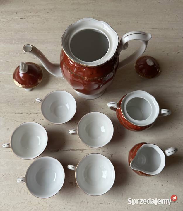 Serwis kawowy Ćmielów z lat PRLu