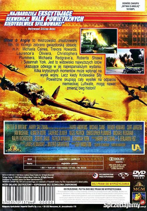BITWA O ANGLIĘ MICHAEL CAINE pełne Filmy wielkopolskie