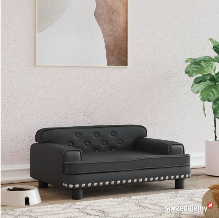 Fotel legowisko psa czarne Wielkie Drogi