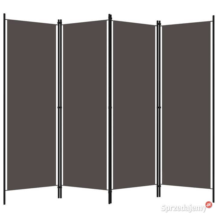 vidaXL Parawan 4panelowy antracytowy 200 x 180 Meble mazowieckie