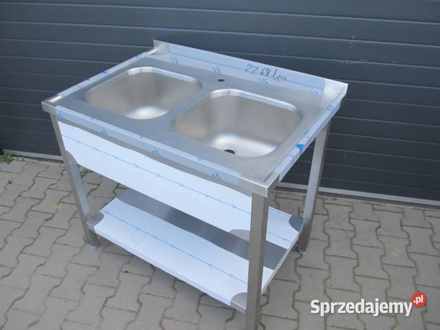 Zlew Gastronomiczny 2 Komorowy Z Półką 1007085 Ostrów Wielkopolski