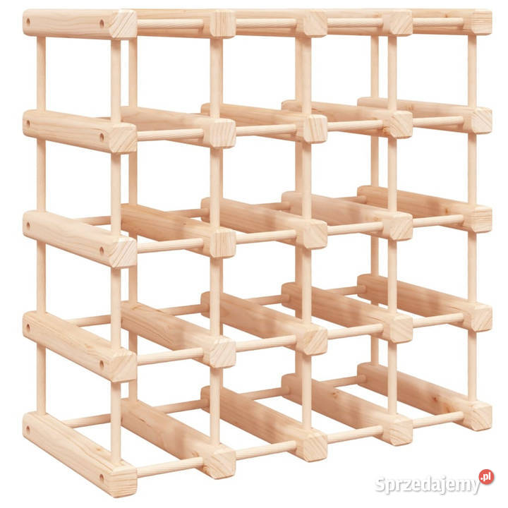 Stojak na 12 butelek wina 465x23x465 lite drewno Warszawa