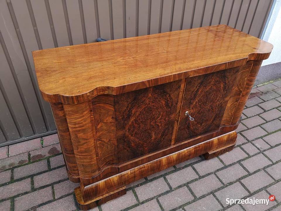 Komoda ARTDECO Orzech Niska Stara Antyk Politura Swarzędz