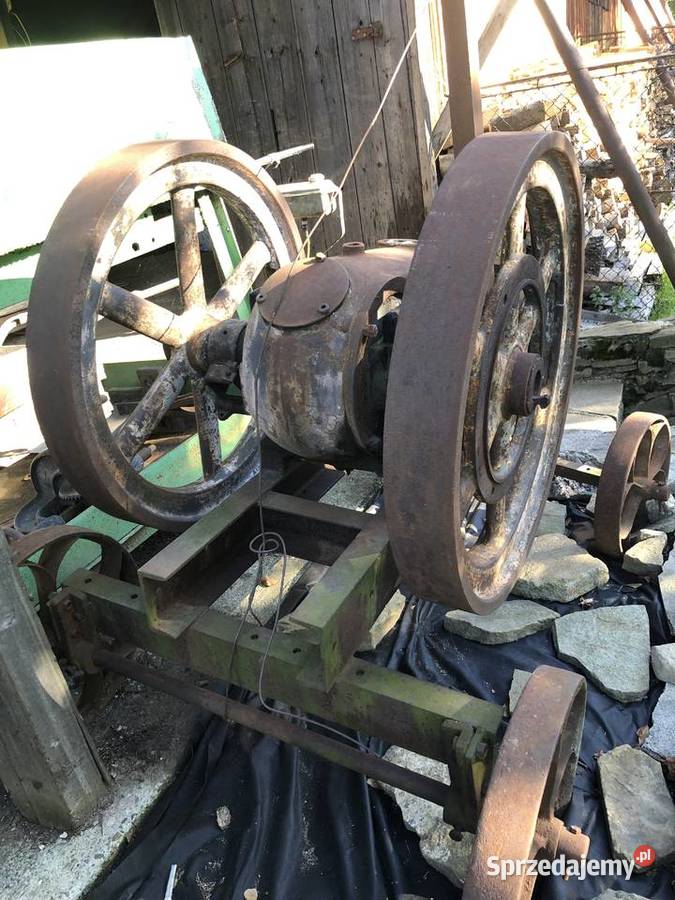St Lorenz stacjonarny silnik czechosłowacki uszkodzony Żywiec