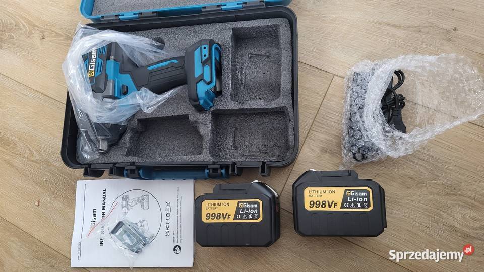 Klucz udarowy GISAM 2800Nm 2x aku 998V ładowarka lubelskie Lublin
