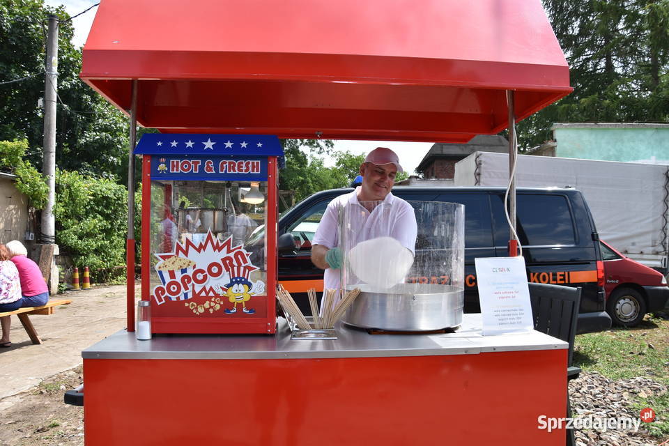 Wata cukrowa popcorn stoisko na Twoje wydarzenie Piła