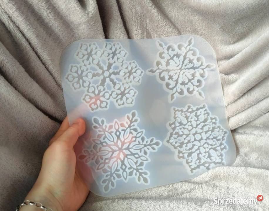 Duża forma silikonowa śnieżynki gwiazdki śnieg śląskie Tarnowskie Góry