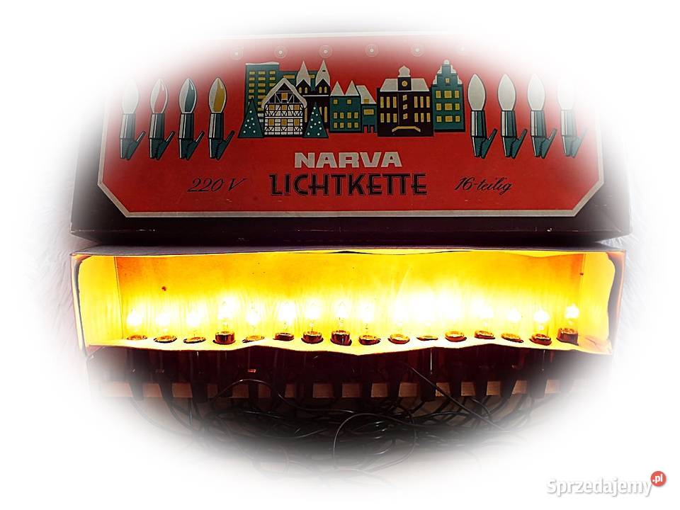 Kultowe lampki choinkowe Świeczki 16 z PRL w Żary