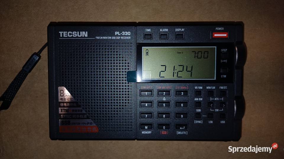 TECSUN 330 Globalny odbiornik radiowy mazowieckie Warszawa