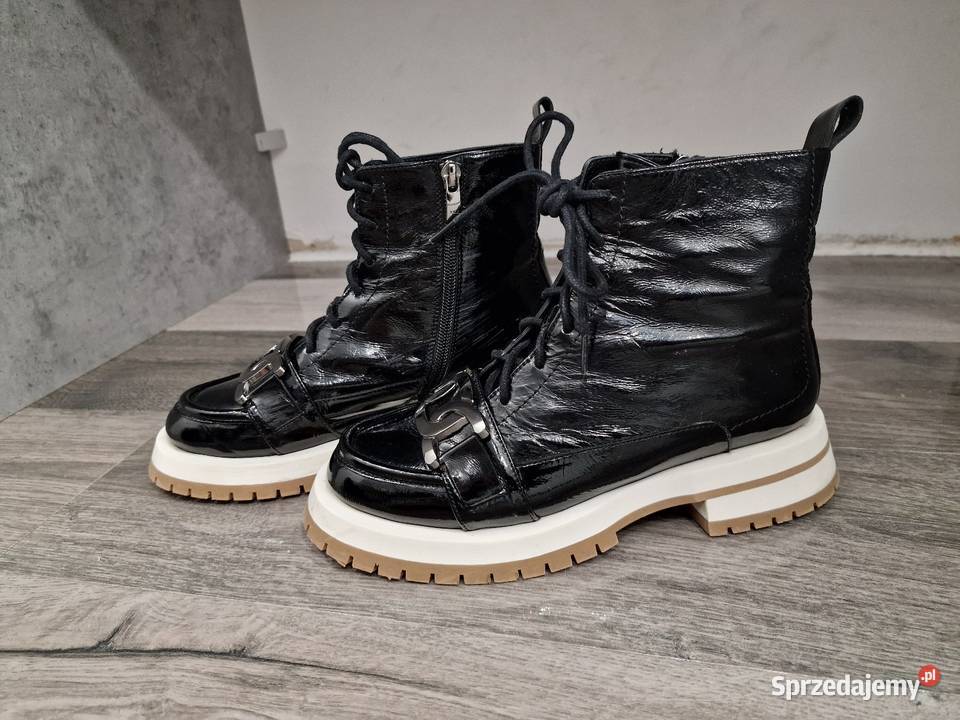 Botki Czarny Lakier 36 czarny Żywiec sprzedam