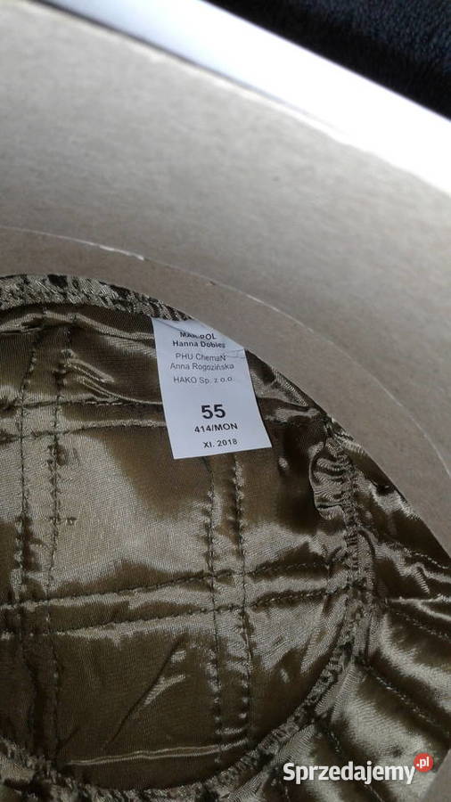 Czapka wojskowa zimowa futrzana z metalowym Uniseks