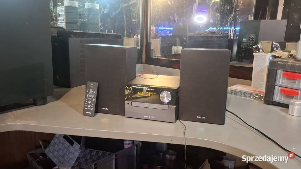 Philips BTB231512 wieża mini HiFi kolumny pilot