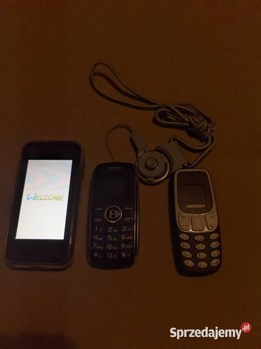 Sprzedam 3 mini telefony Chorzele