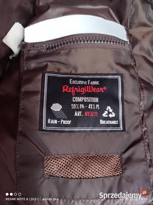Kurtka damska Refrigiwear ocieplana wodoodporna Łódź sprzedam