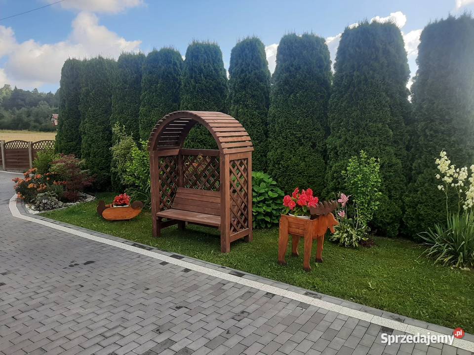 Pergola z ławką Pergole i trejaże małopolskie Jordanów