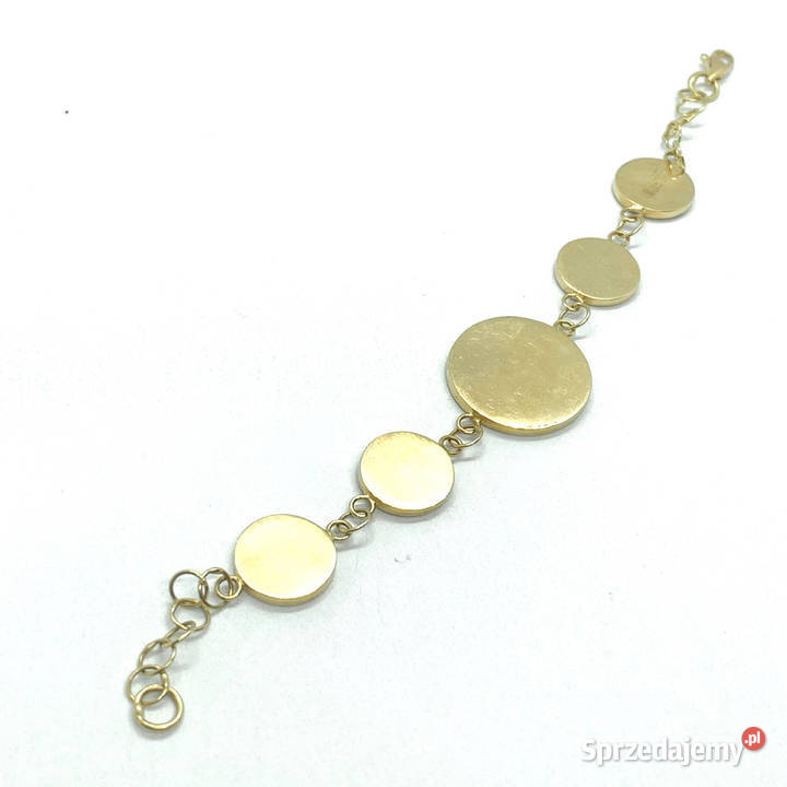 Złota BRANSOLETKA damska 18K rzadki WZÓR CUD 15 mazowieckie