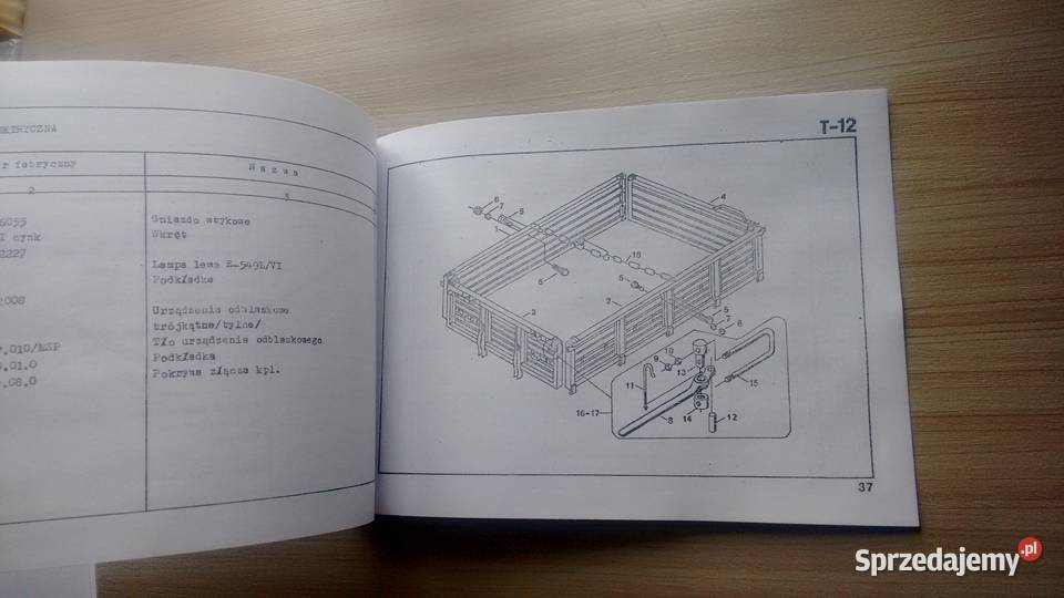 Katalog cześci przyczepa d 50 podkarpackie Stalowa Wola