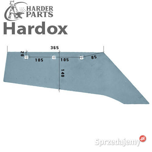 Lemiesz HARDOX 3333810P M22SR M20SR MS2 do pługa nieuszkodzony Suwałki sprzedam