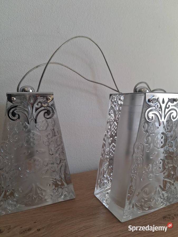 2 kryształowe lampki wiszące mazowieckie Warszawa