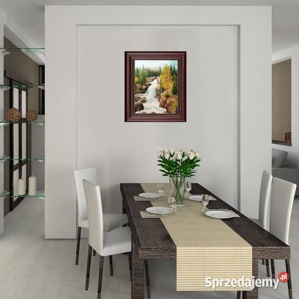 Obraz olejny Wodospad Dekoracje i ozdoby lubelskie Lublin