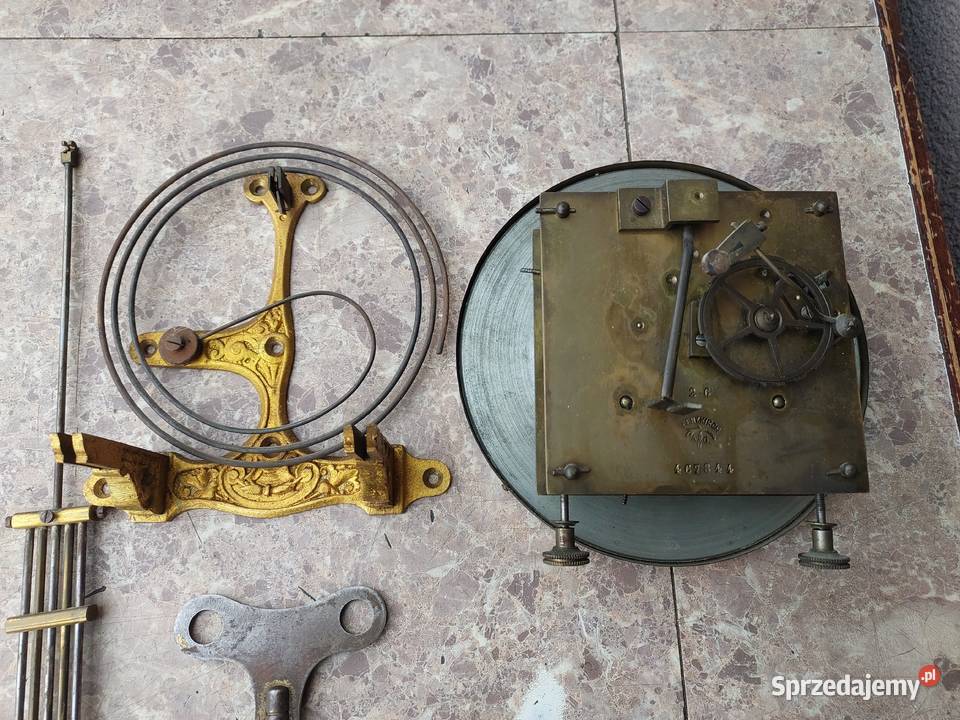 178 Zestaw mechanizm starego zegara Lenzkirch Tczew