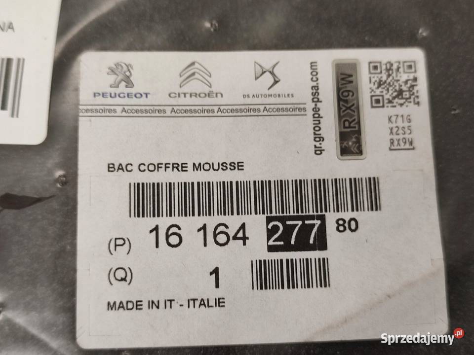 MATA BAGAŻNIKA WYKŁADZINA CITROEN C3 III 2016