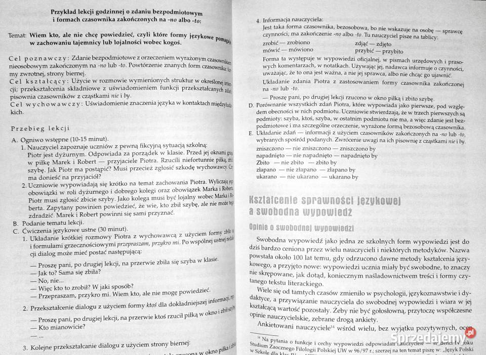 uczyć języka polskiego w kl 1 gimnazjum Chełm