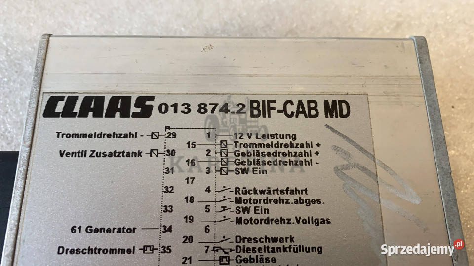Claas BIFCAB MD 0138742 0138741 0138740 0138743 sprzedam
