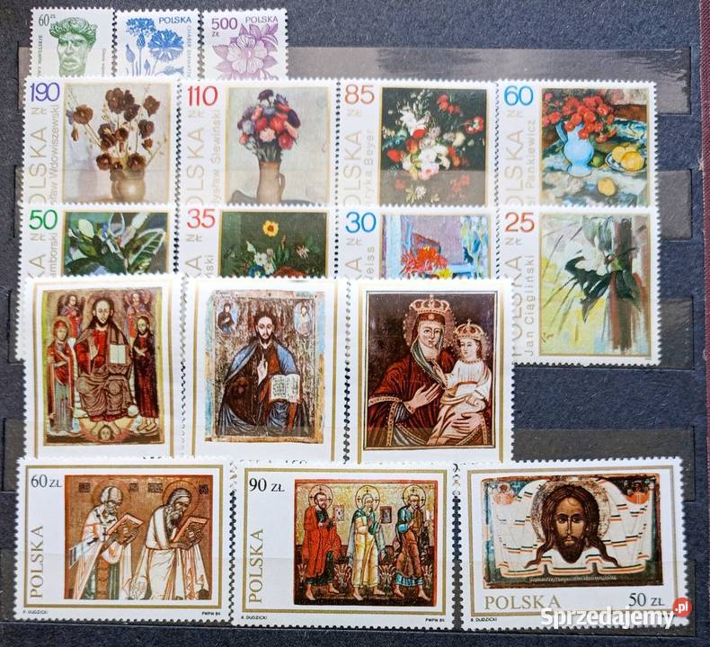Znaczki polskie rocznik 1989 czyste kompletny Leźnica Wielka-Osiedle sprzedam