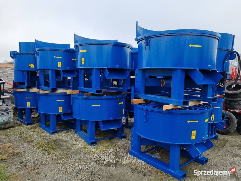 Mieszalnik betoniarka hydrauliczna okrągła 800L Puławy