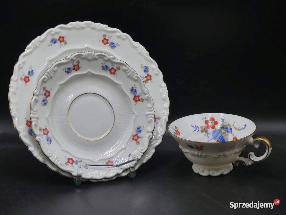 Komplet śniadaniowy Sorau Żary piękne reliefy Poznań