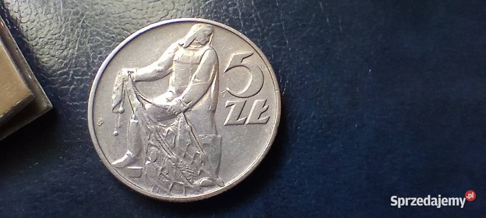Stare monety 5 złotych 1973 Rybak PRL Polska