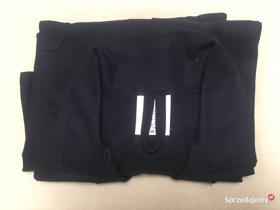 Fartuch roboczy czarny Nowy Bawełna L laborki Kołobrzeg