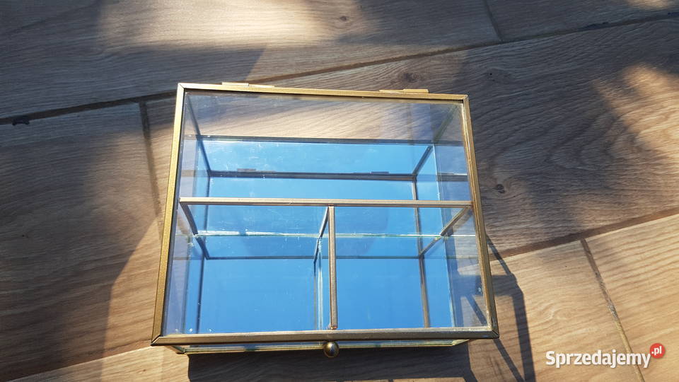 Duza szklana szkatułka Myszków